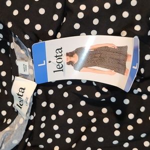 Leota large black/white polka dot dress